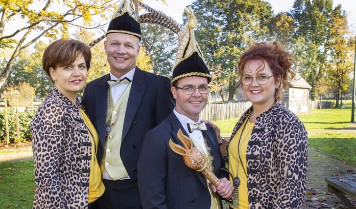 Het kwartet dat Carnaval in Boerdonk een boost gaat geven.