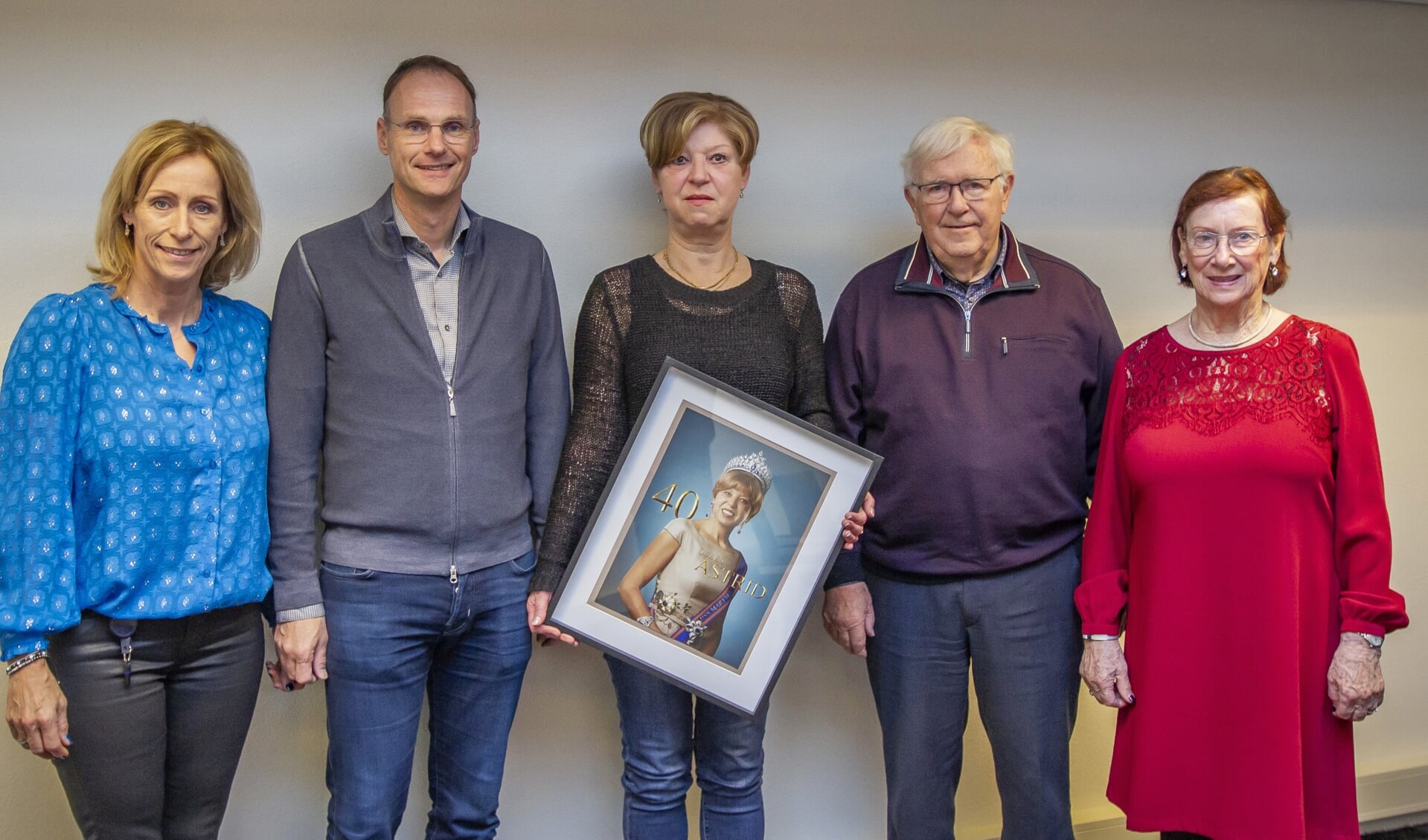 v.l.n.r.: Yvonne en Mark de Wit, Astrid Terneuzen en Albert en Willy de Wit.