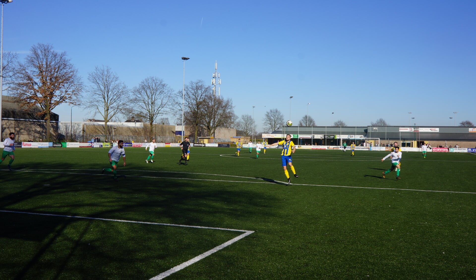 Stefan Hulsen tijdens de wedstrijd van afgelopen weekend.