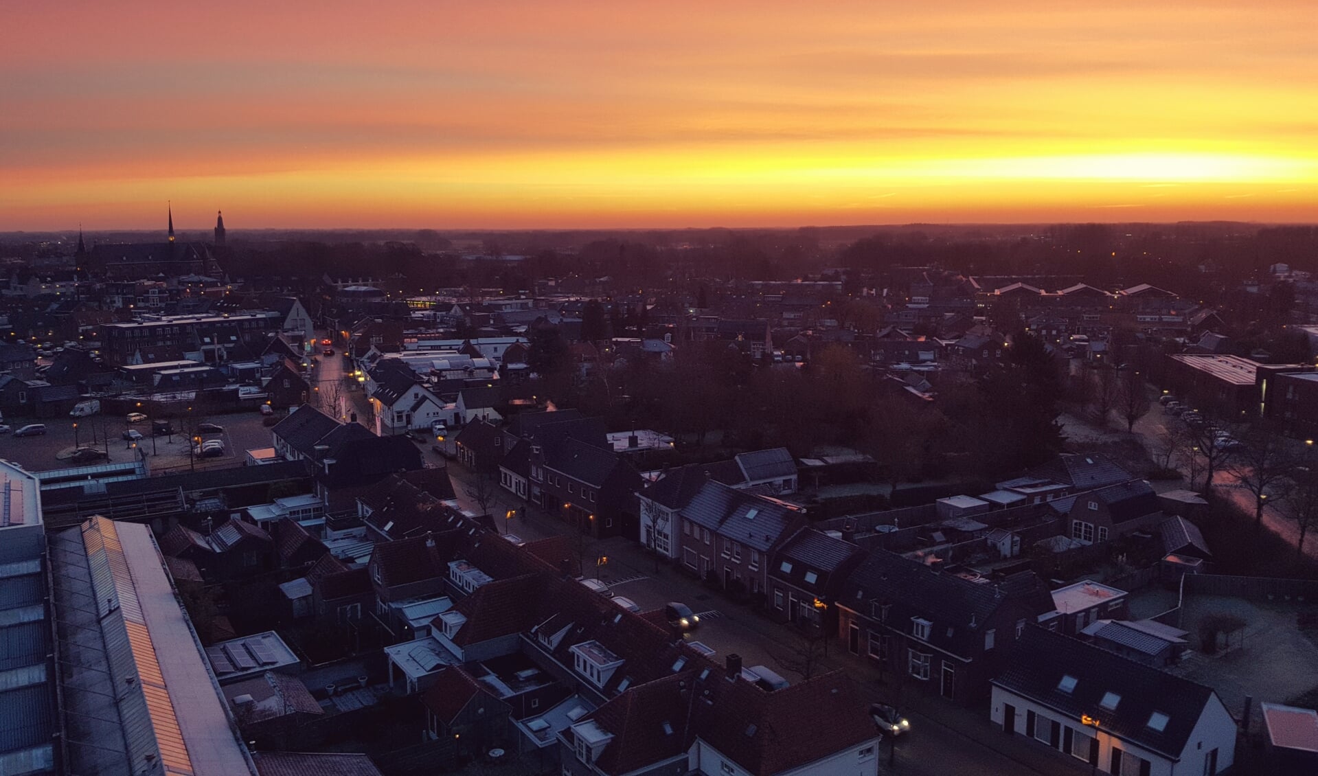 Een mooi plaatje vanuit de Ahrend flat.