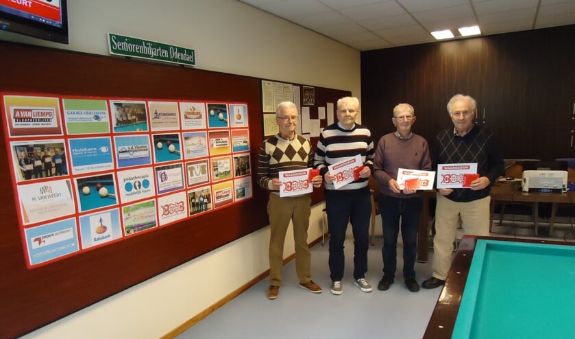 v.l.n.r. Jan van Erp en Piet van de Vorstenbosch (1), Wim van Breugel en Wim van de Rijt (2) | Fotonummer: b15078