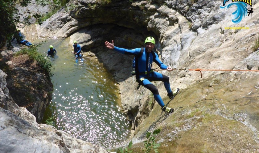 Canyoning voor een durfal met hoogtevrees. | Fotonummer: f2efc8