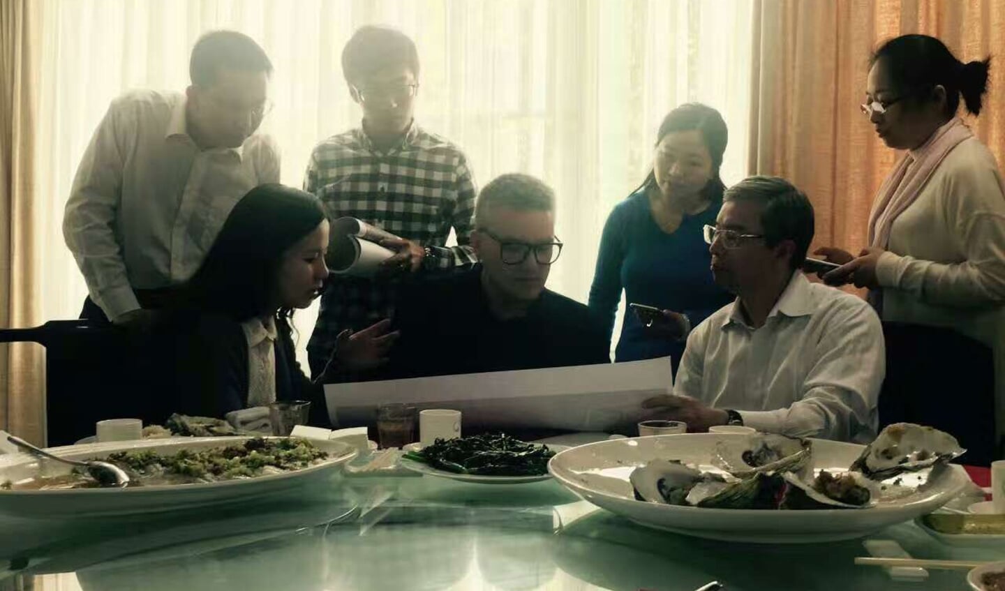 Werklunch met Lin Daoping Partijsecretaris van Guangzhou Tianhe district