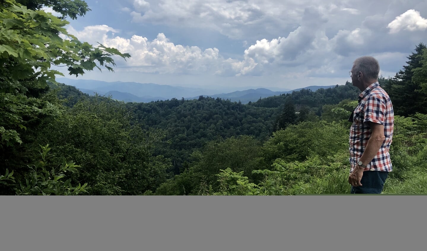 Genieten van het uitzicht op de Great Smoky Mountains in USA. Foto: Riky Foolen
