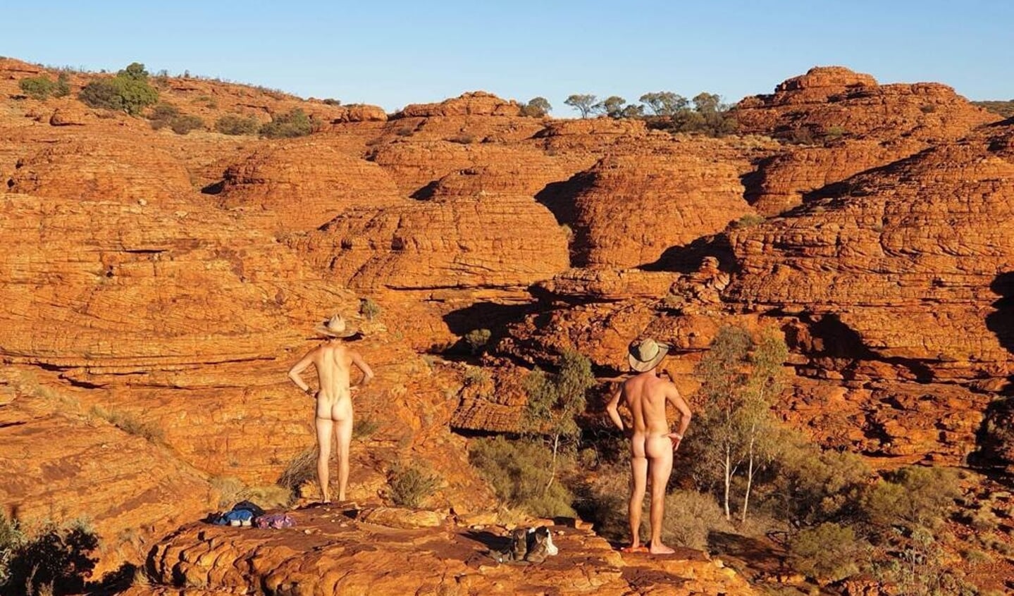 Voor de grap gemaakt tijdens backpacken in de Outback van Australië. Foto: Jola v.d. Tillaart