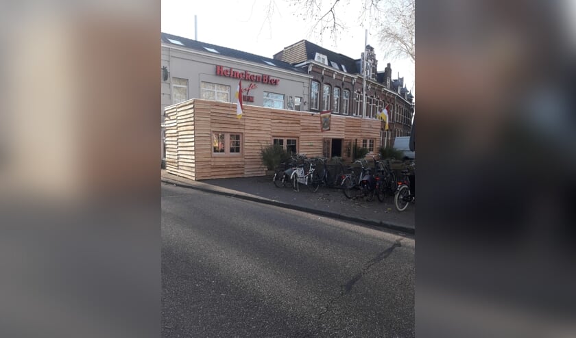 Een hut in deze stijl wordt tijdens carnaval opgebouwd voor de Gouden Leeuw. | Fotonummer: e7f05d