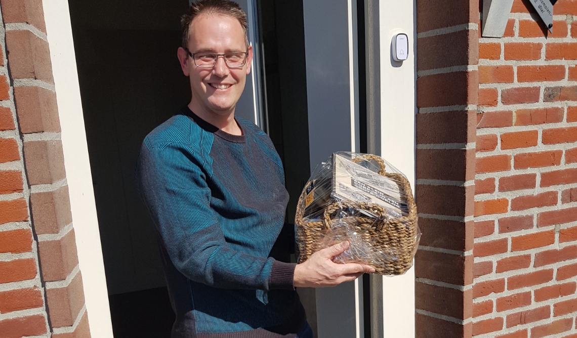 Peter werd woensdagmiddag verrast aan de eigen voordeur.