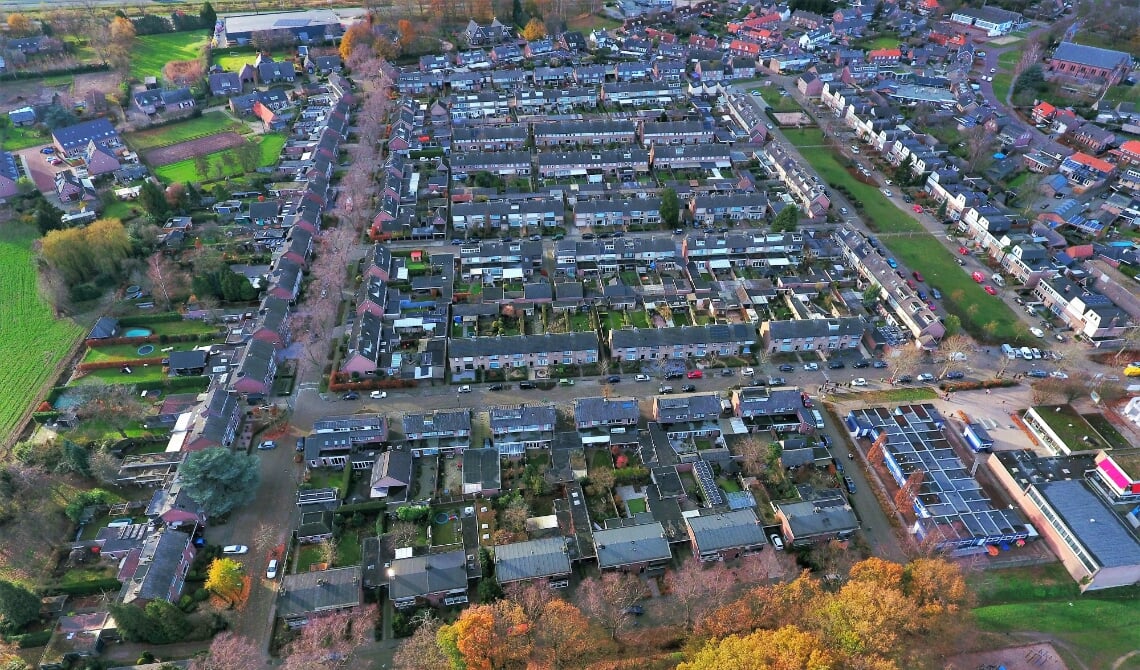 <p>Een luchtfoto van Nijnsel.</p>