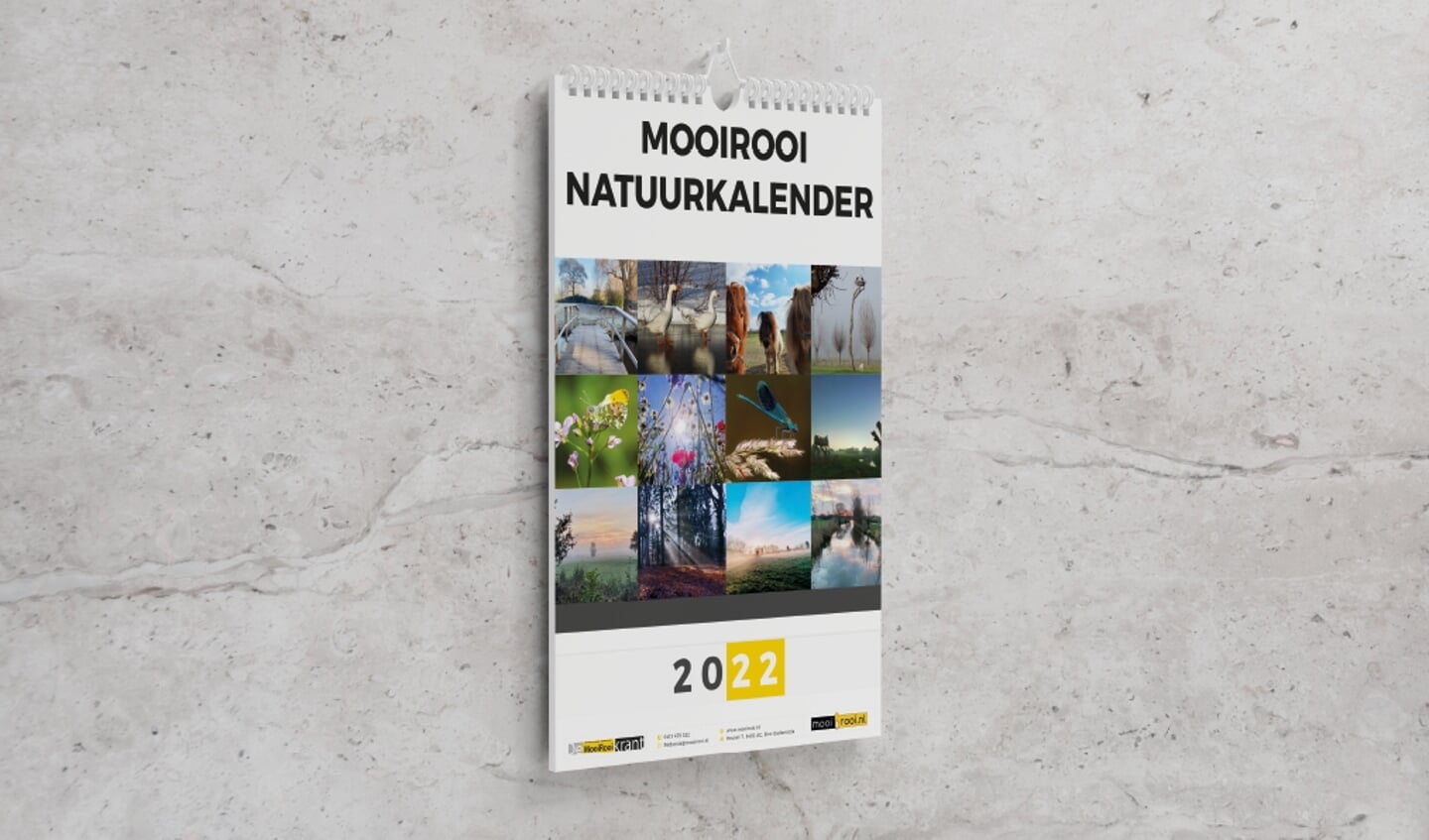 De MooiRooi natuurkalender van 2022.