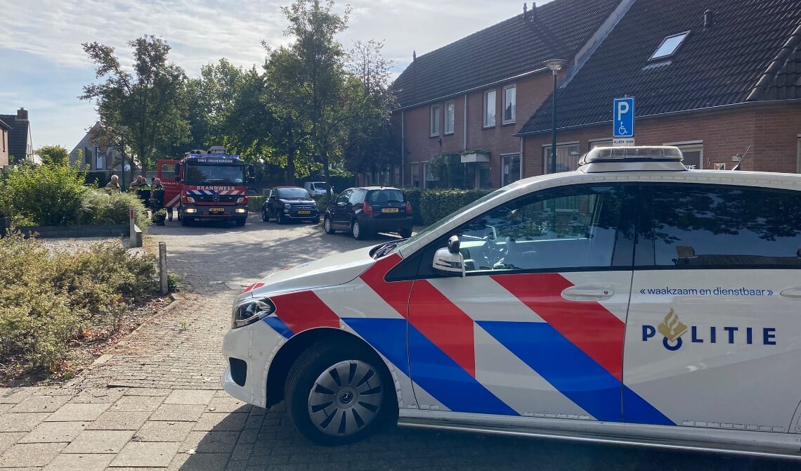 Ook de politie was er aanwezig.
