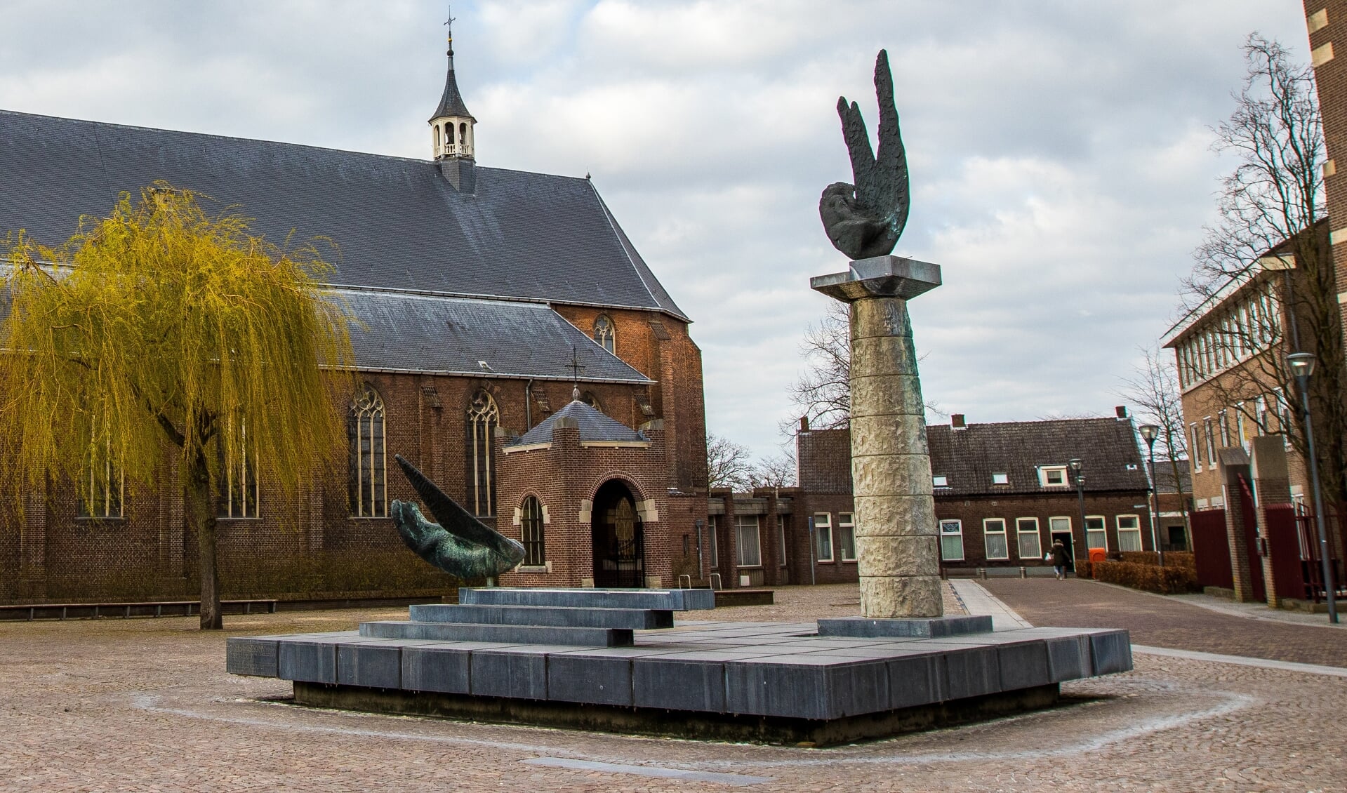 De fontein in het centrum van Schijndel.