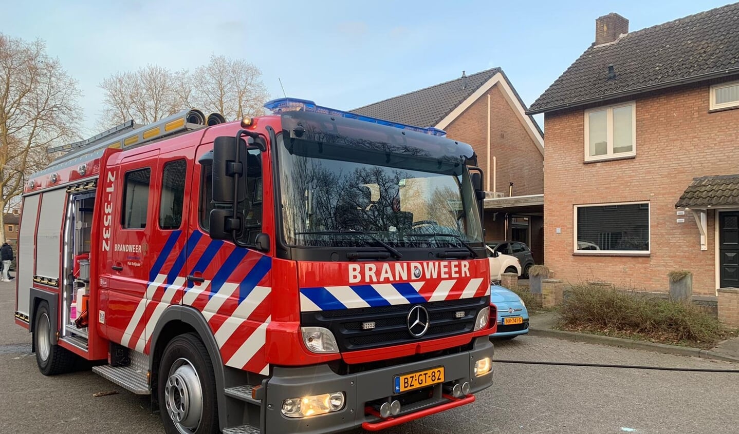 Brand overkapping Rietstraat Wijbosch
