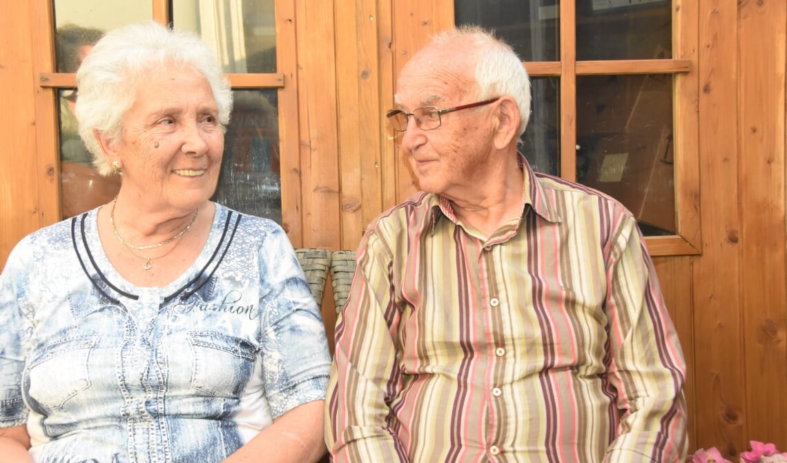 Harrie en An van Genugten-Hulsen vierden zondag hun diamanten huwelijksjubileum