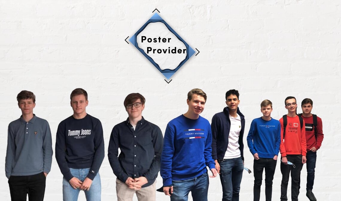 v.l.n.r.: Merijn Verdaasdonk, Joris van den Broek, Mathijs van Gerven, Sjors Spijkers, Sem van Birgelen, Rens Lodder, Jules Beugelsdijk en Stef Pols.