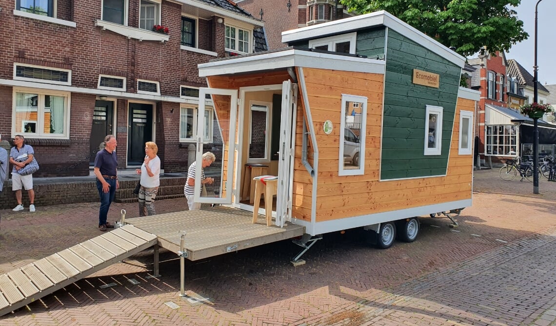 <p>Een opvallend tiny house...</p>