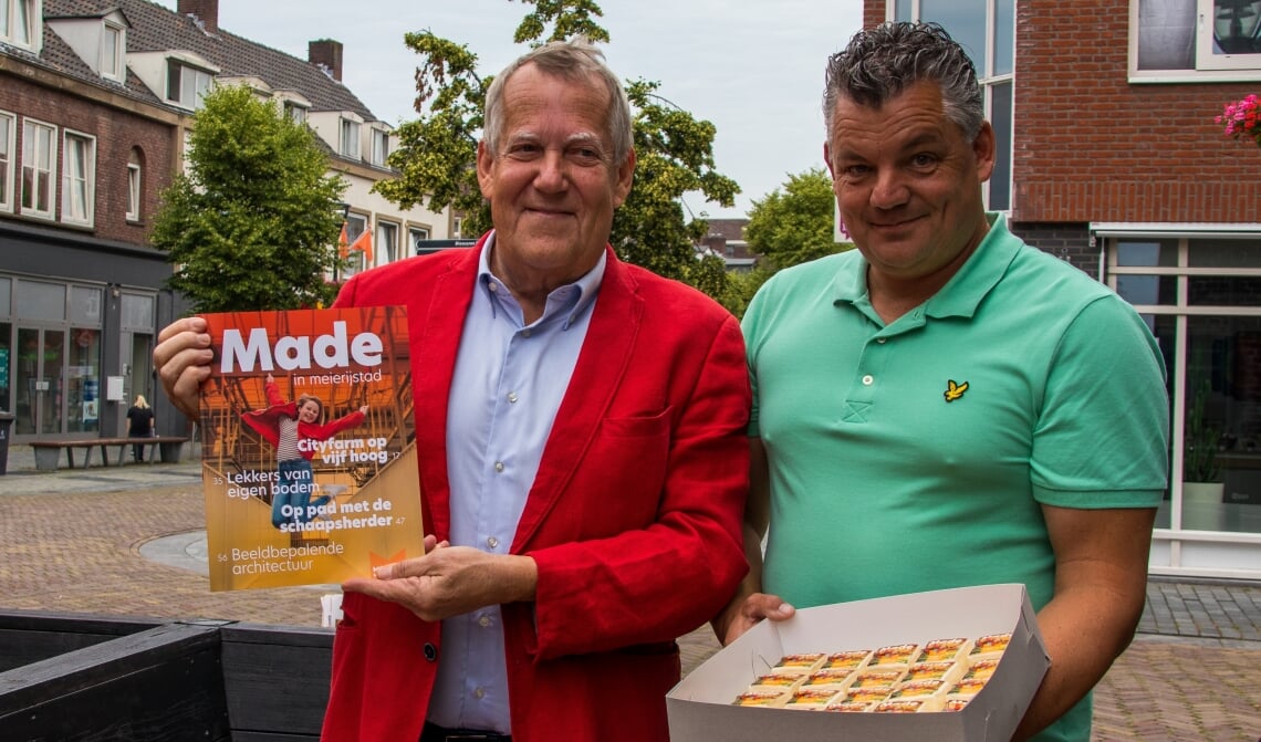 Wethouder Van Rooijen en Robert van den Brand.