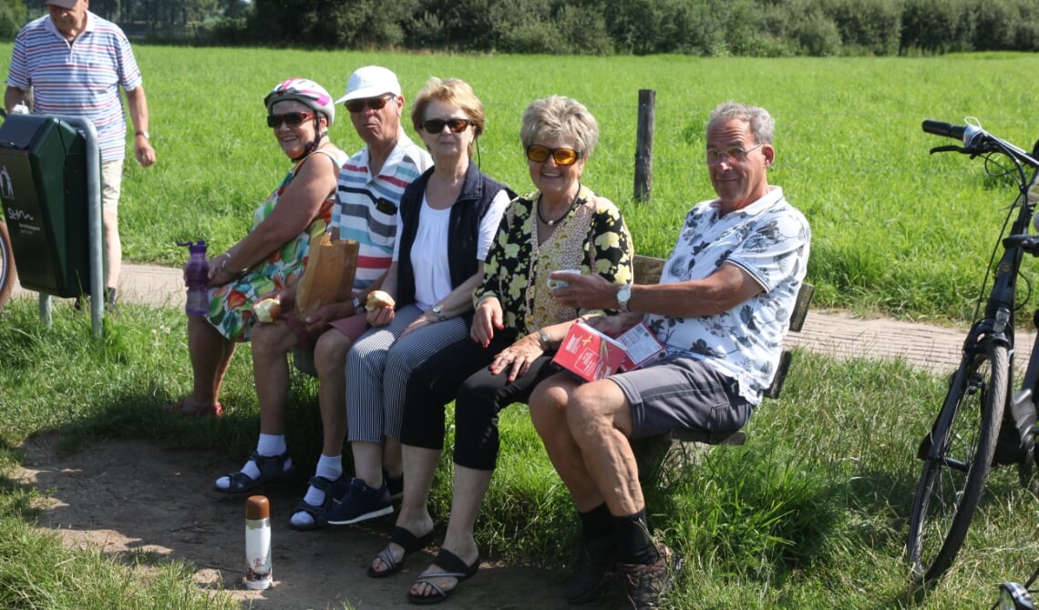 <p>Even rusten, dan weer fietsen.</p>