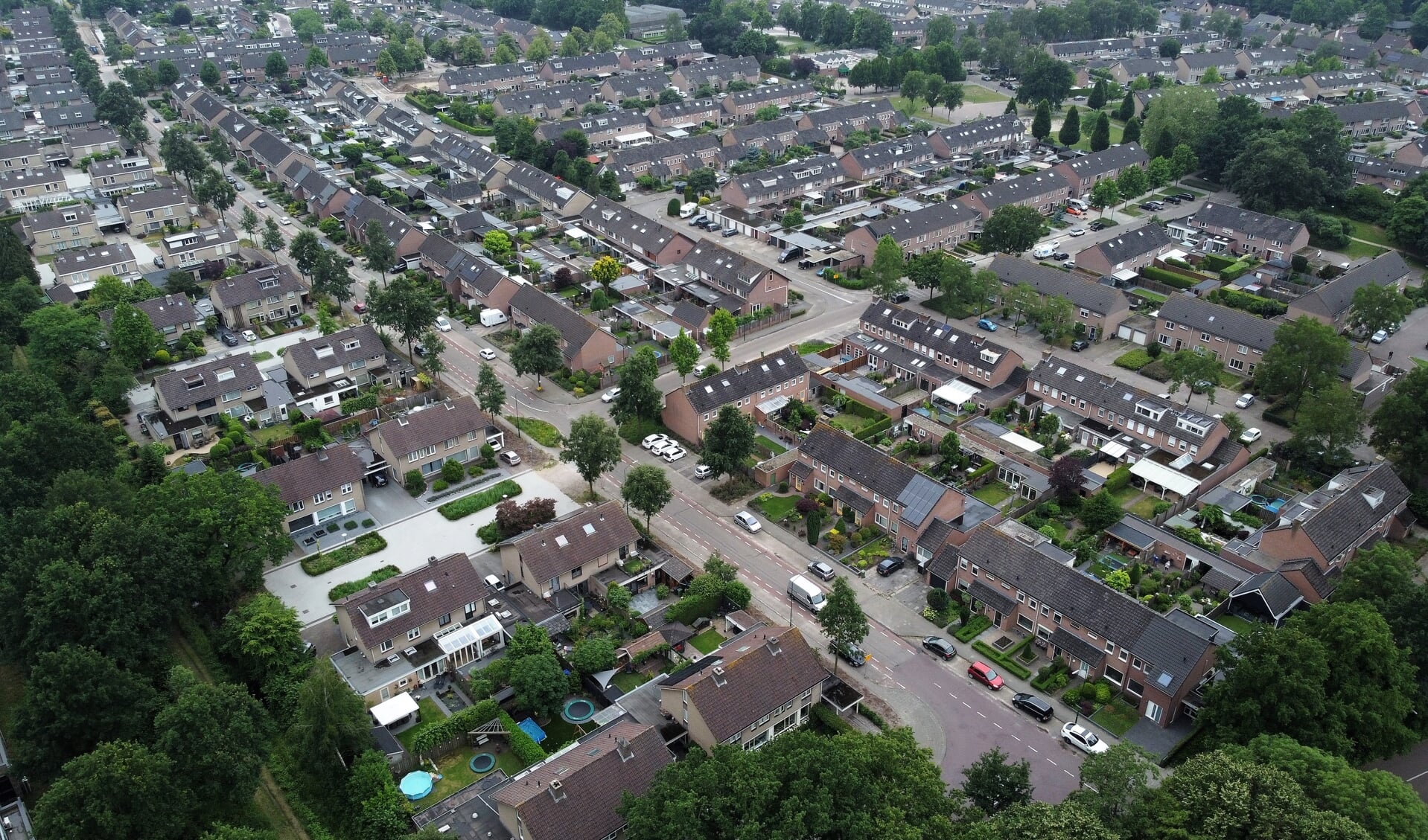 Wijk Kienehoef met op de voorgrond de Koninginnelaan.