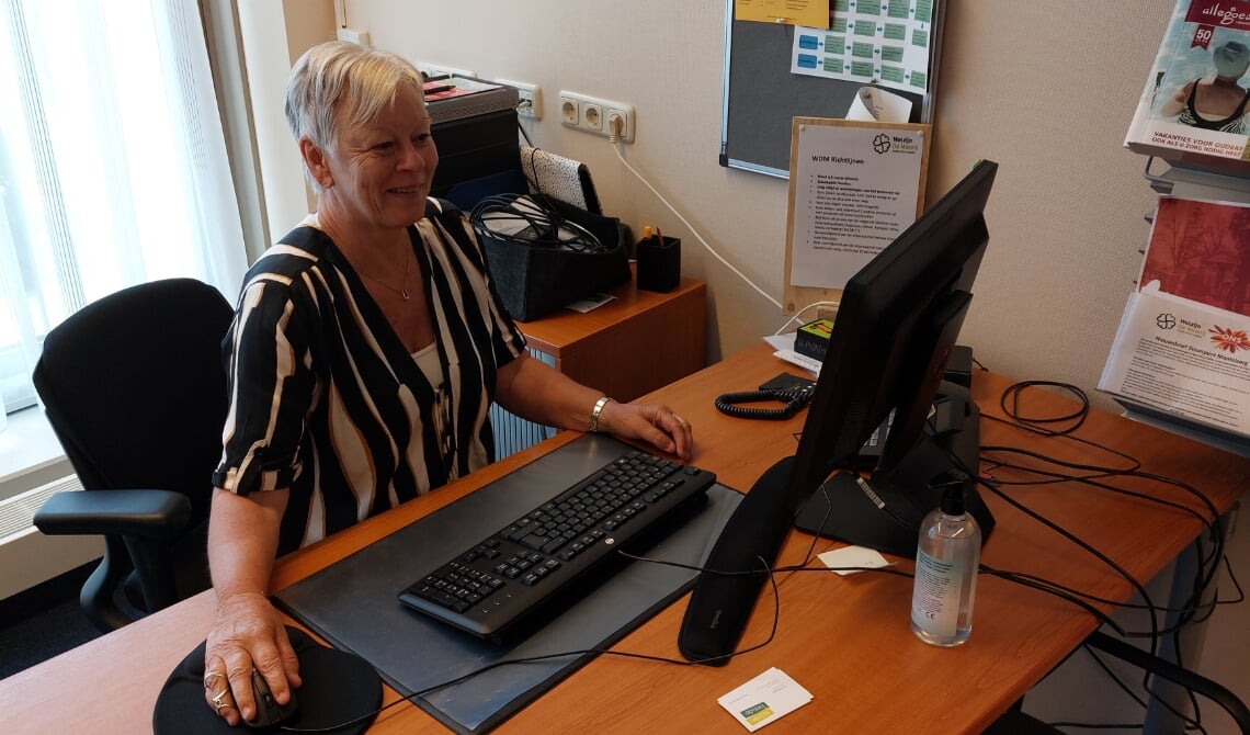 <p>Annelies op haar vertrouwde stekkie.</p>
