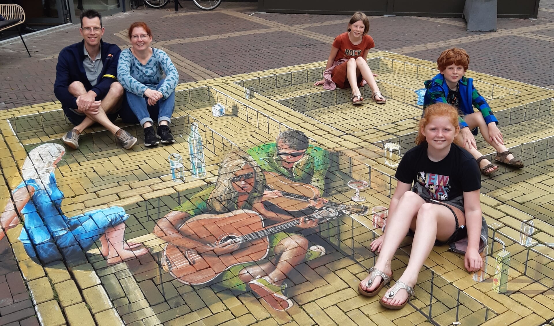 We hebben in Doetinchem 3D street art bewonderd.