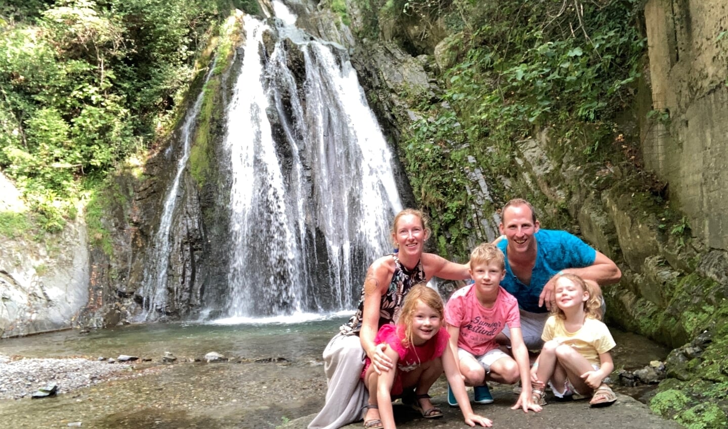 Familie Verhagen op vakantie in Italië.