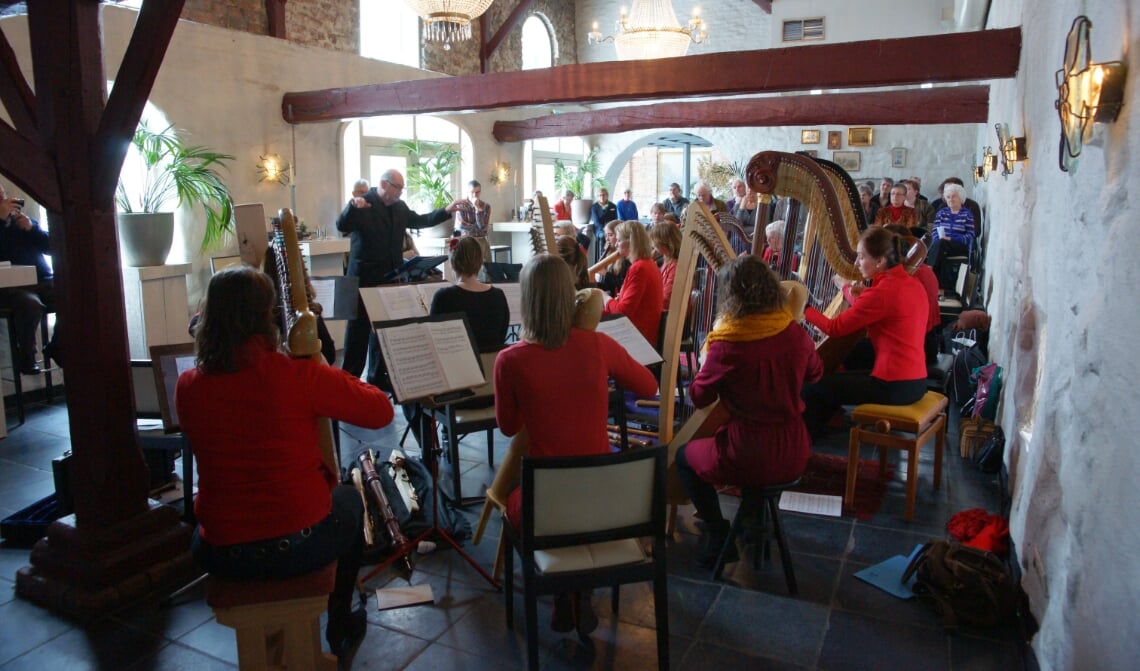 <p>Een scene uit een Mathieu Dirvenconcert. Foto: Cor van Oorschot</p>