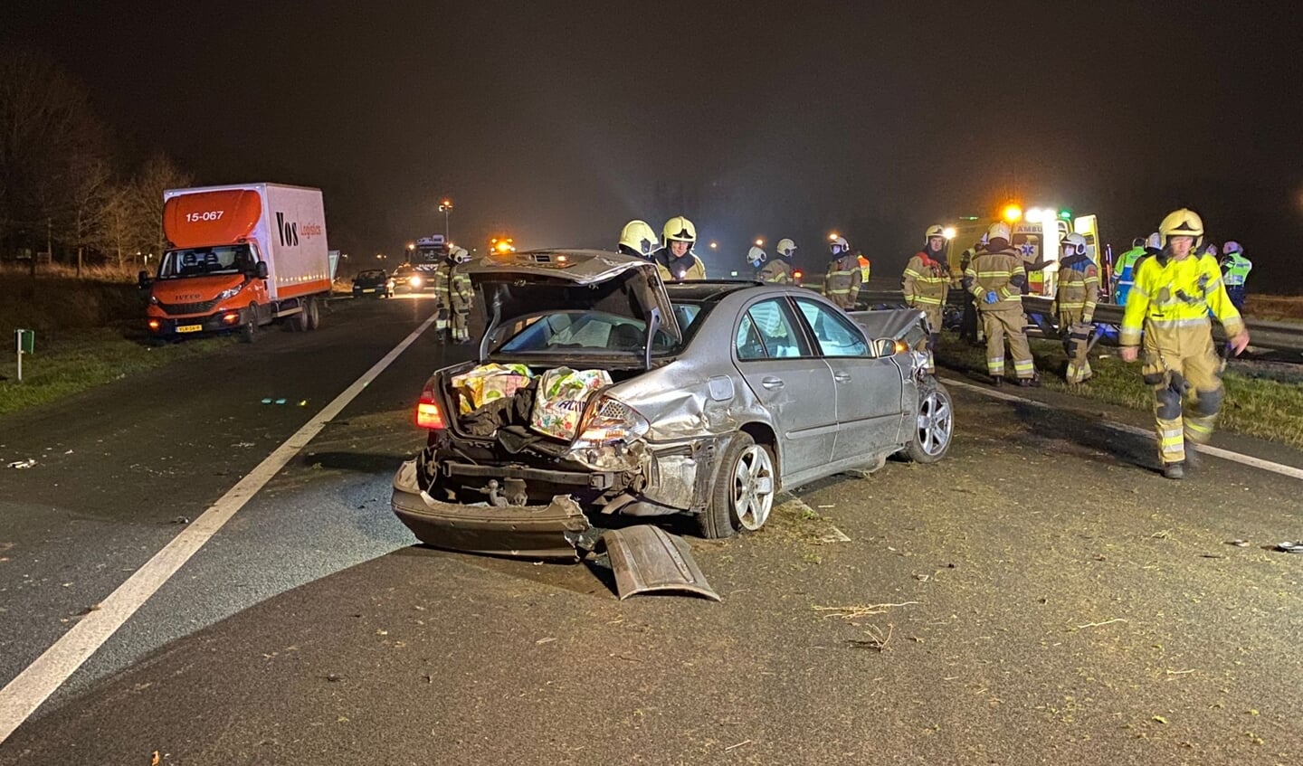 De hulpdiensten moesten massaal uitrukken voor een ongeval op de a50.