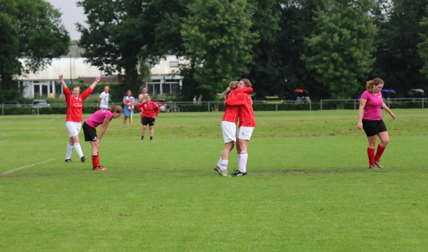 Jitske scoorde het winnende doelpunt in de kampioenswedstrijd.