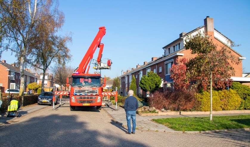 Schoorsteenbrand aan de Hildewarelaan.