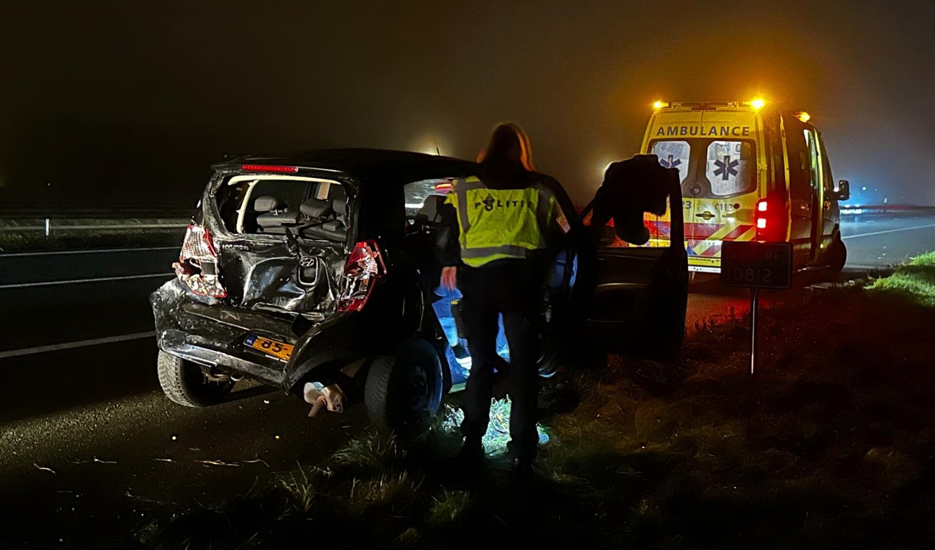 Ongeval op de A50