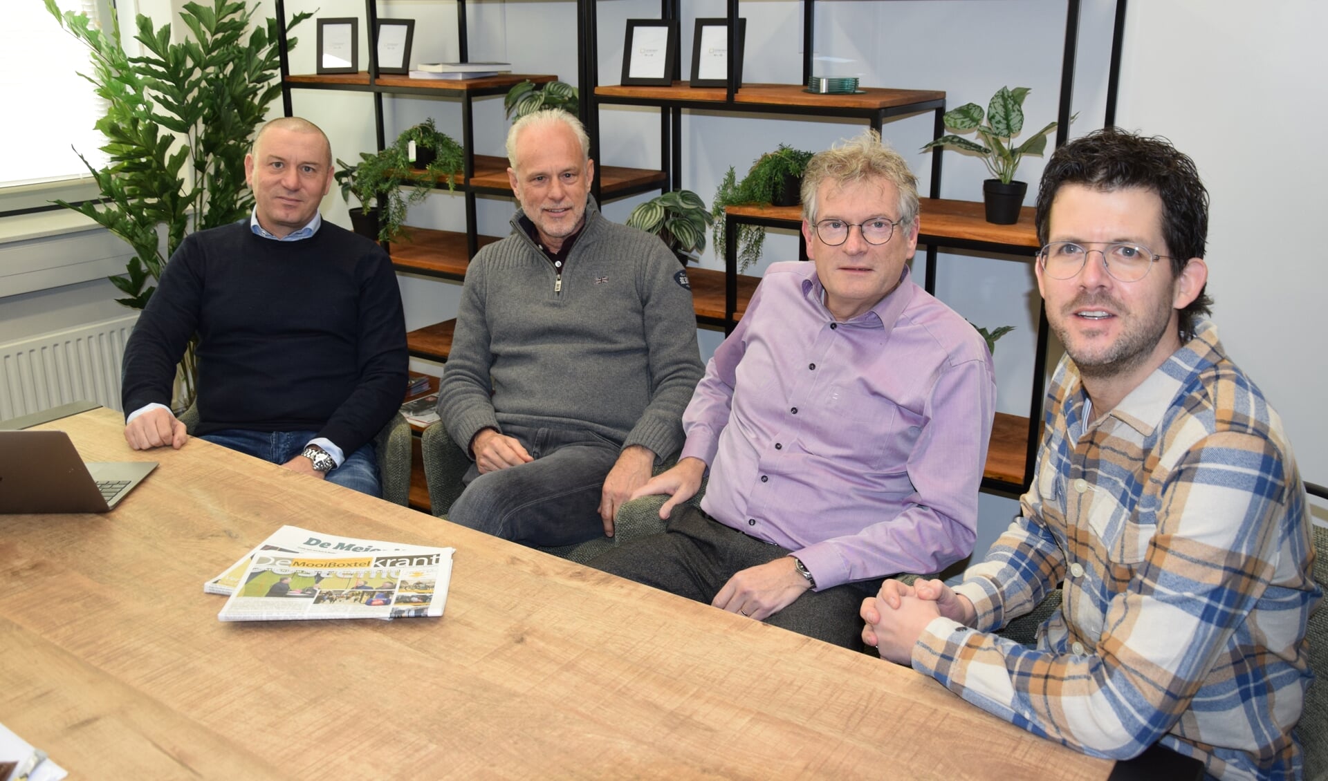v.l.n.r.: Erhard Soeterbroek, Henk van der Zee, Louis van Besouw en Jeroen van de Sande