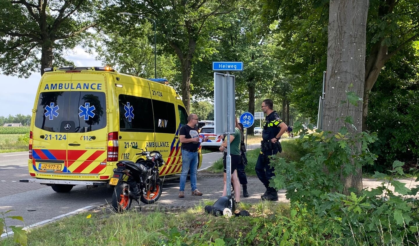 Op deze kruising is het ongeluk gebeurd.