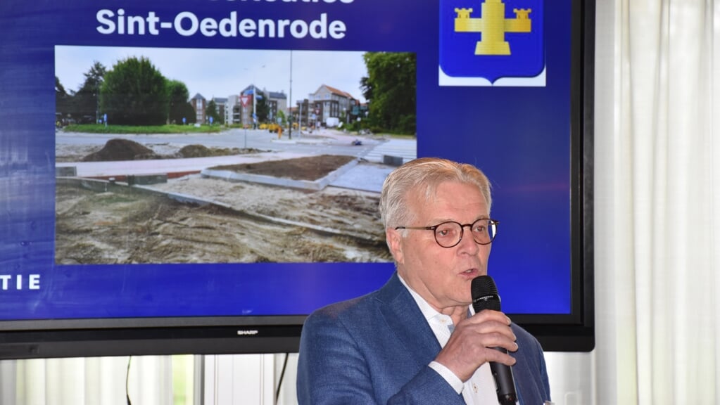 Wim van Meijl tijdens de verkeersmarkt vorige week in Sint-OedenrodeFoto: osv beeld & tekst 