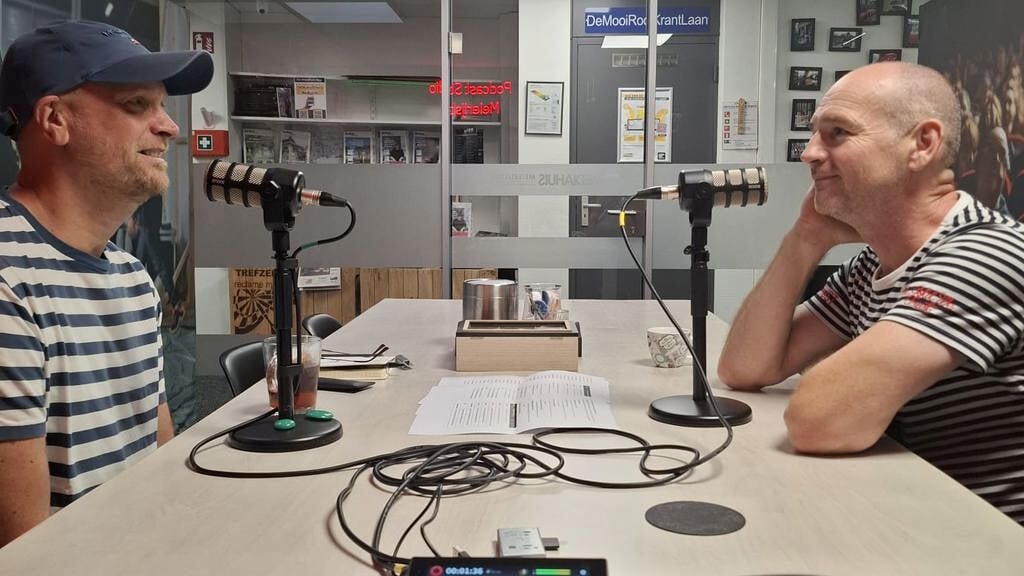 Arne en Millo in de studio.