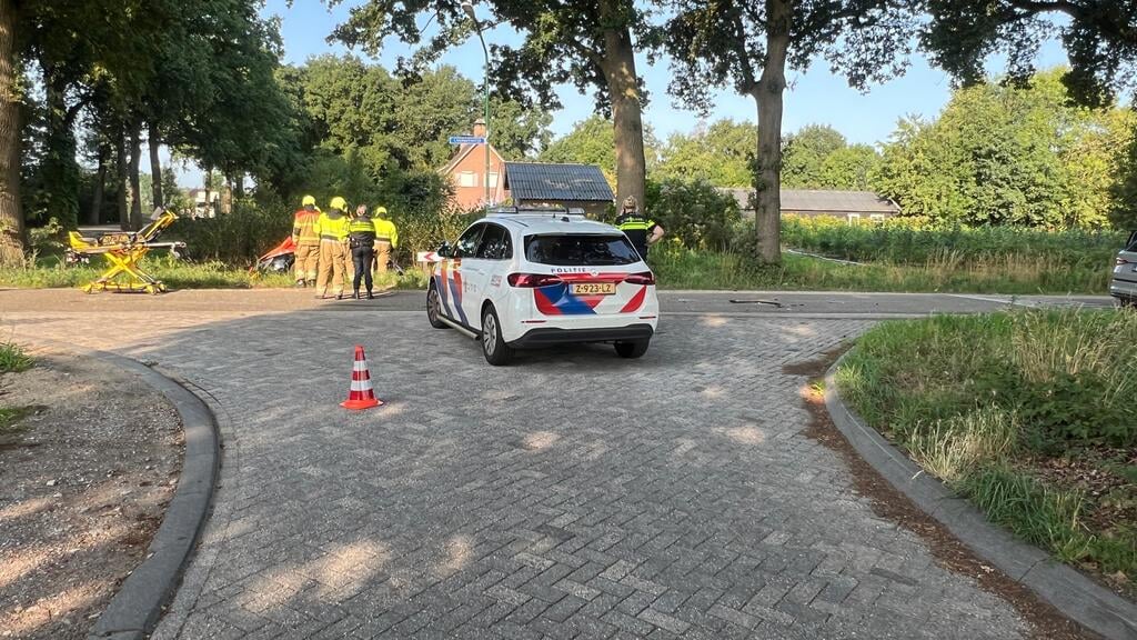 Op dit punt vond het ongeluk plaats.
