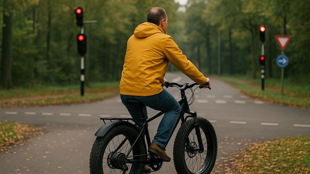 Een man op een fatbike.
