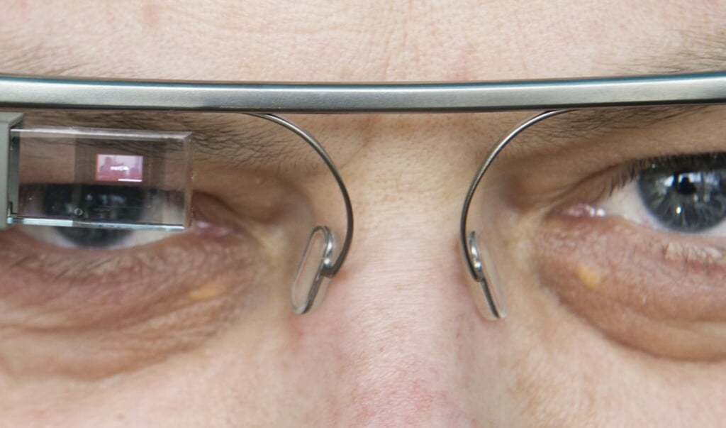 De Google Glass werd bij de lancering in 2013 aangekondigd alsof het een wereldwonder betrof. (beeld afp / Ole Spata)