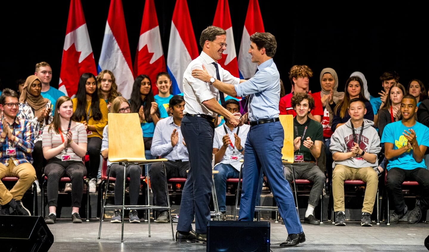 Premier Mark Rutte en de Canadese minister-president Justin Trudeau.