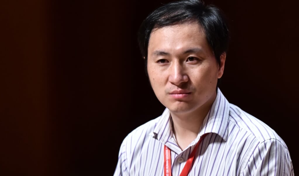 Tijdens een conferentie in Hongkong maakte de Chinese wetenschapper He Jiankui bekend dat hij het DNA van de embryo's van een tweeling had aangepast. (beeld Anthony Wallace)