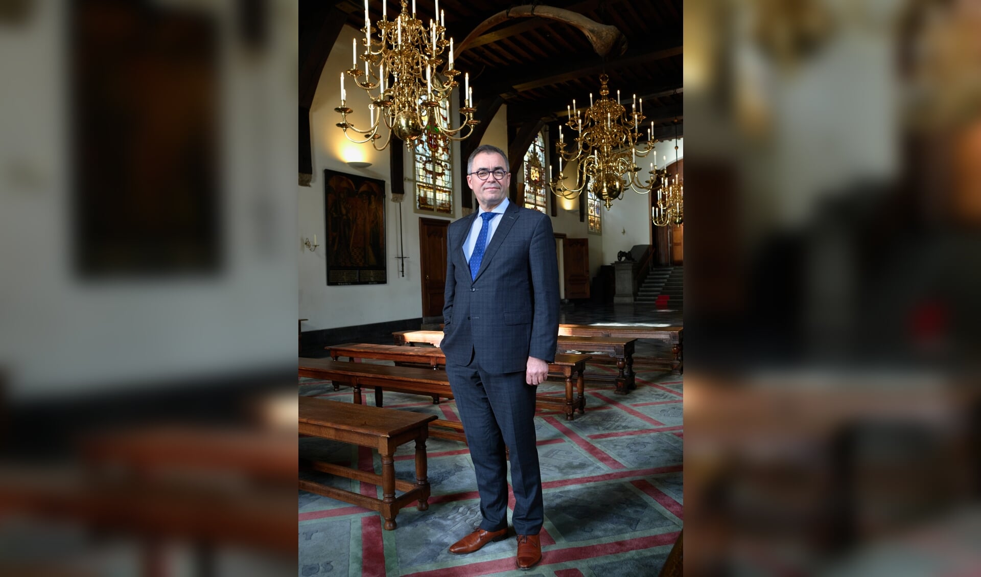Haarlem, 2 december 2019. Jos Wienen, burgemeester van Haarlem.