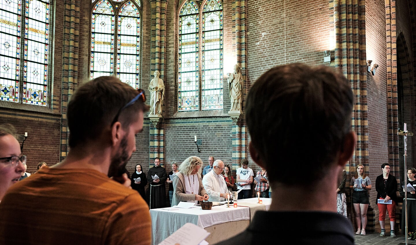 Eucharistieviering tijdens het vierdaags Kloosterfestival van 2019 in Nieuw Sion.