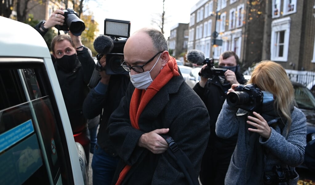 2020-11-13 09:06:22 Number 10 special advisor Dominic Cummings leaves his residence in London on November 13, 2020. British Prime Minister Boris Johnson's chief adviser Dominic Cummings is set to leave his position by early 2021, as a power struggle at the heart of government became public this week.
DANIEL LEAL-OLIVAS / AFP (beeld British Prime Minister Boris Johnson's Chief Adviser Dominic Cummings is set to Leave his Position by Early 2021, as a Power Struggle at the Heart of Government Became Public This Week.
daniel Leal-olivas / afp)