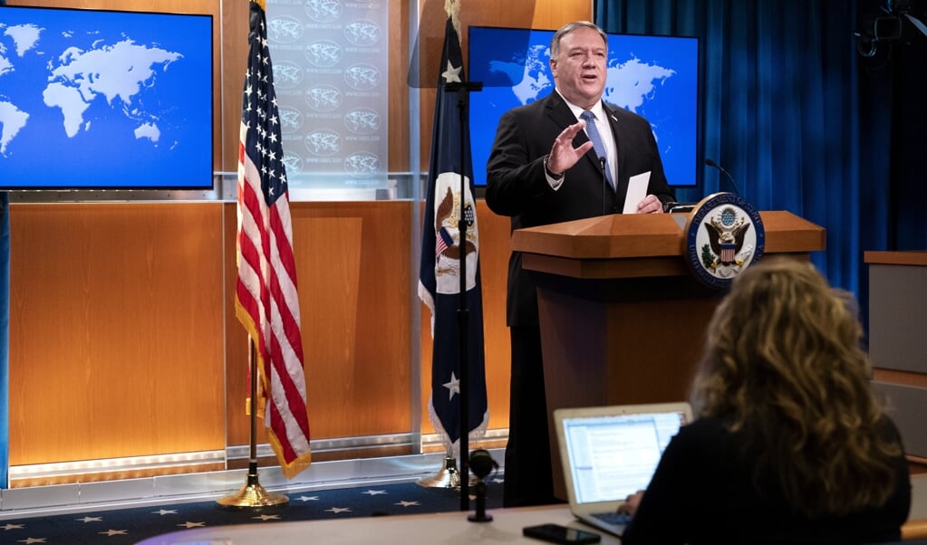 Mike Pompeo zegt zich voor te bereiden op 'een tweede termijn Trump'. (beeld afp / Jacquelyn Martin)