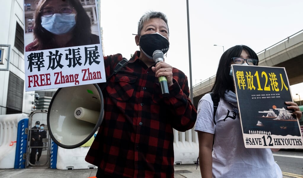 In augustus probeerden de activisten te vluchten en met een boot Taiwan te bereiken. (beeld epa / Miguel Candela)