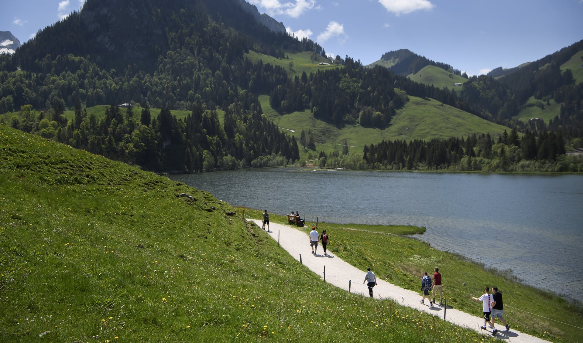 Zwitserland heeft meer toeristen dan gebruikelijk.