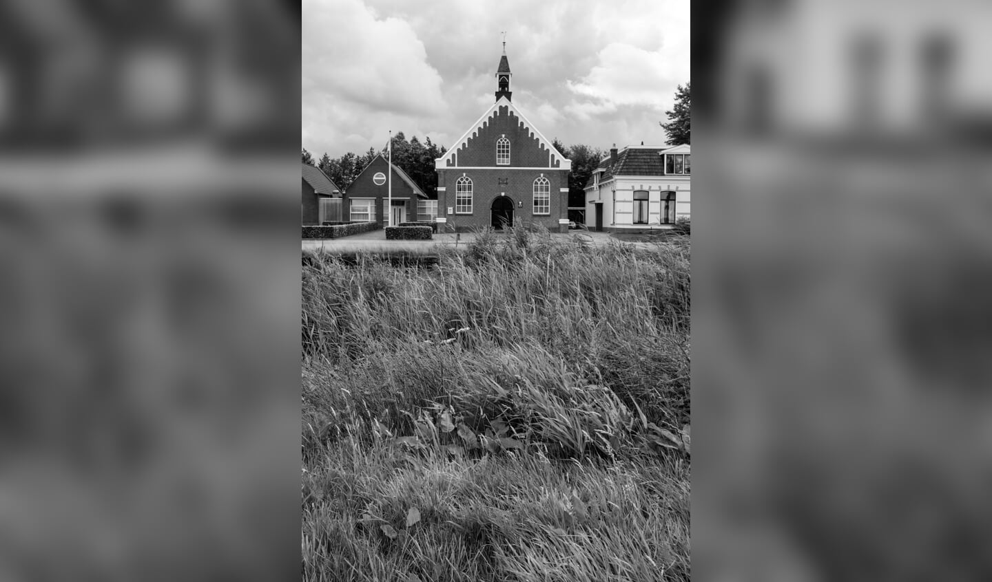 Protestantse 'Doarpstsjerke' in het Friese Nij Beets.