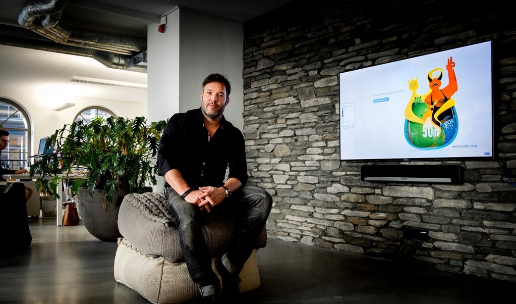 Mede-oprichter en directeur Bas Beerens van WeTransfer. Het Nederlandse bedrijf wil naar de beurs, maar bevestigt dat niet publiekelijk. (beeld anp / Koen van Weel)