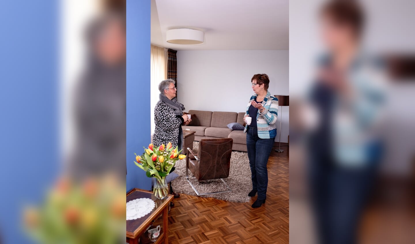 Mariet Baaij (l.) en Larinda Bok: 'Onze vriendschap zou nooit kunnen bestaan als een van ons geen stappen zou zetten.'