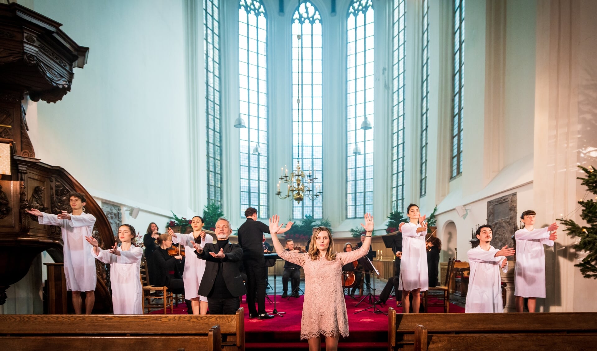 De ‘nationale zegen‘ voor nieuwjaar in de Haagse Kloosterkerk.