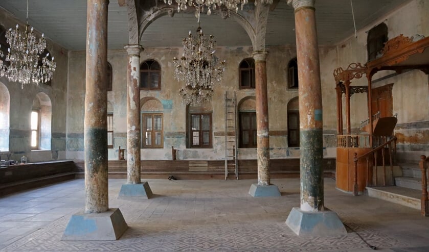 Interieur van de Etz Hayim-synagoge.